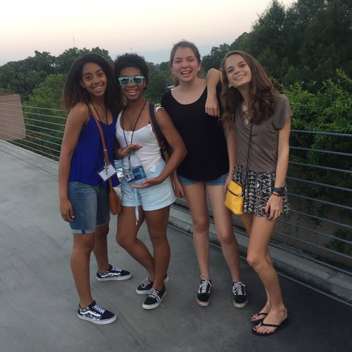 I'm on the left but these are just a FEW of the friends that I made over the 2 weeks.