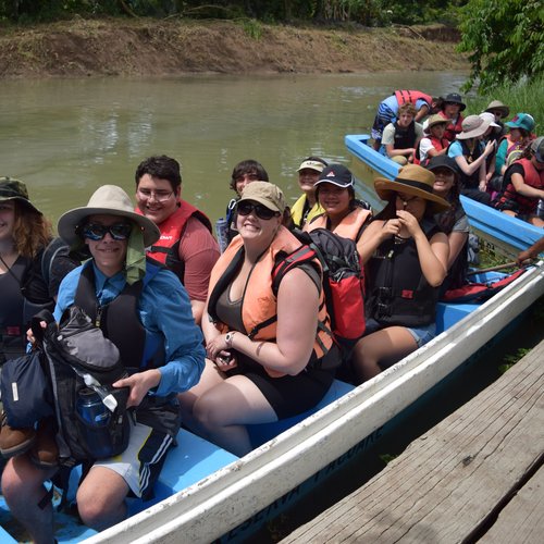 We had to get on a boat to access the Pacuare Reserve.