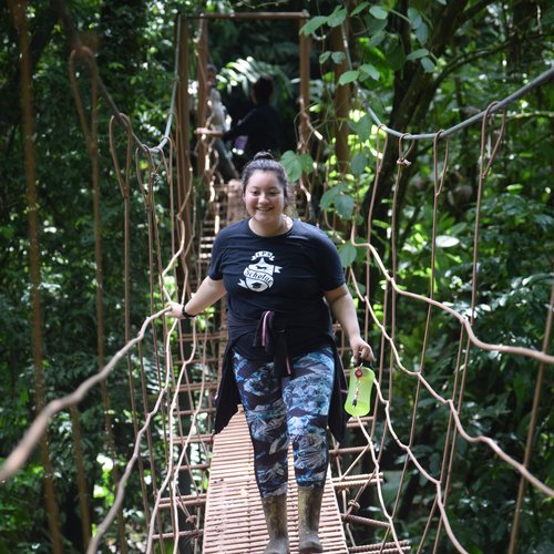 Here I was walking over a bridge that could only hold 2 people at a time. 