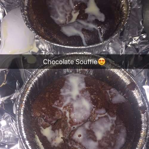chocolate soufflé 