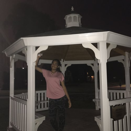 My friends and I had a great time at our dance. This picture was taken outside of the building where my psychology class takes place. 
