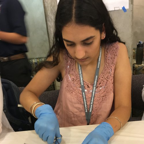 On this day, we learned how to suture and after many attempts I feel confident in suturing. 